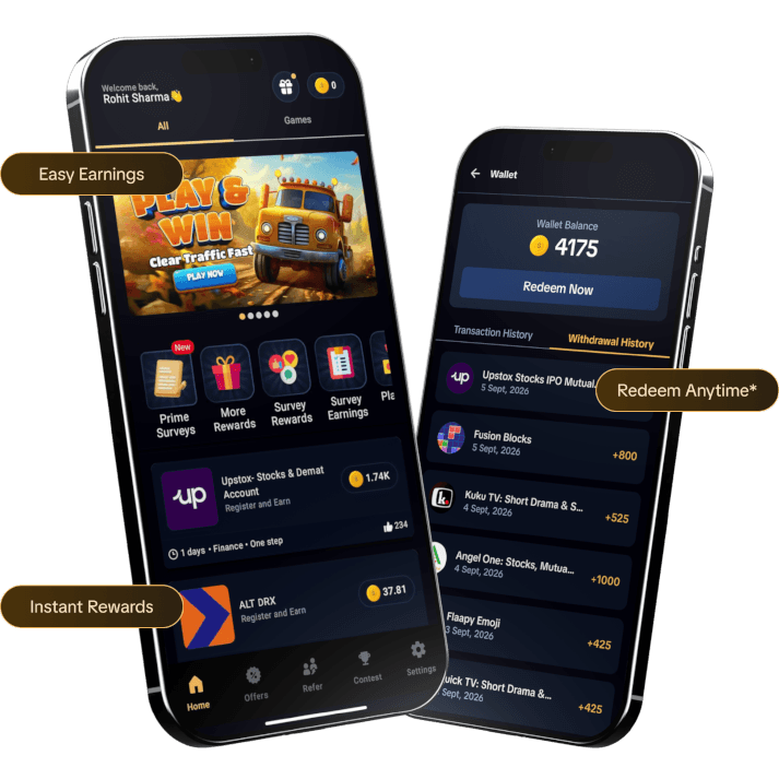 India’s favorite Best Earning app! India’s favorite Best Earning app!